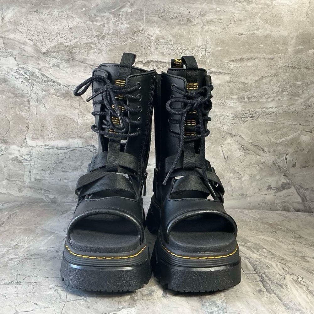 Dr.Martens MATTISON Leather Gladiator Sandals - Picture 9 of 11